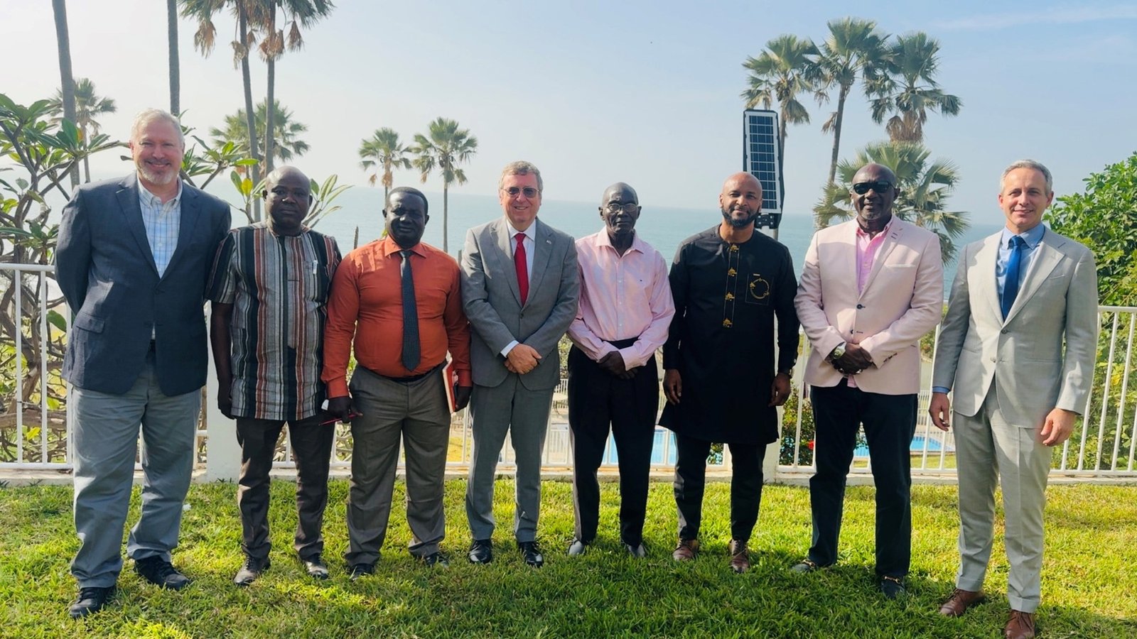 Print Media Managers in The Gambia with US Embassy CDA Young